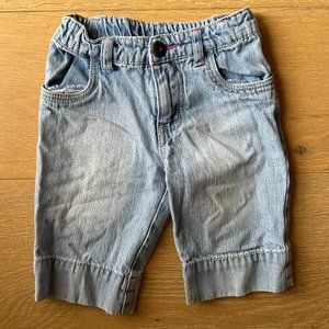 Cherokee Light Wash Denim Play Shorts, Size 3T